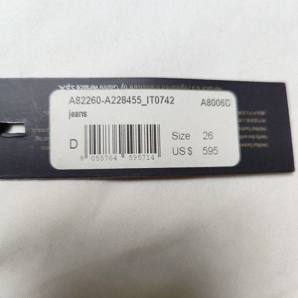 VERSACE Denim Shorts Size 26,29 Women's $595 - Picture 10 of 14